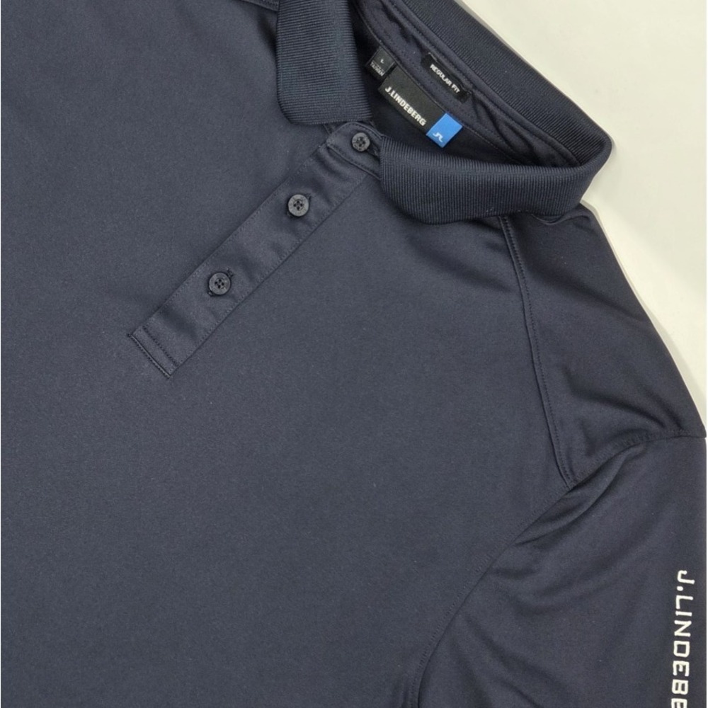 J.lindeberg Polo  Shirt Men XL Navy Blue Regular Tour Tech Golf TX Jersey Dennis